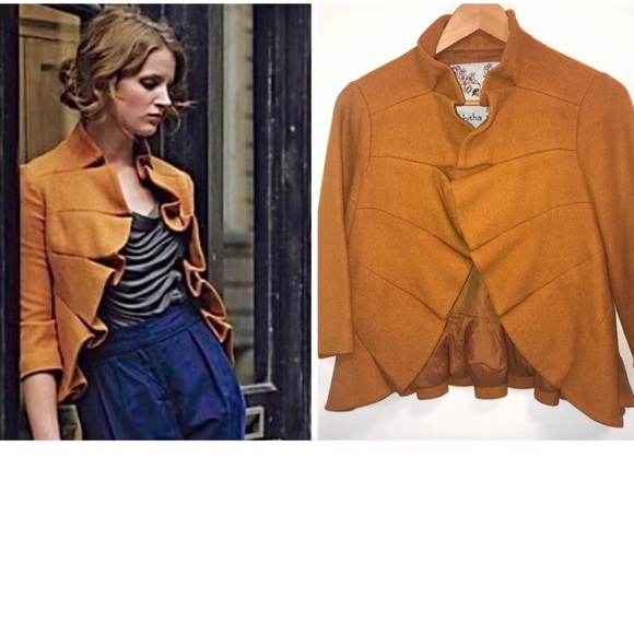 Anthropologie Jackets & Blazers - ✅Anthro Tabiitha Terrace House Yellow Jacket-8
